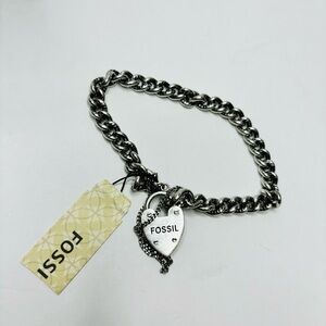 Price is firm New FOSSIL Silver Chain Bracelet